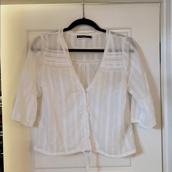 Abercrombie white blouse - Picture 1 of 1